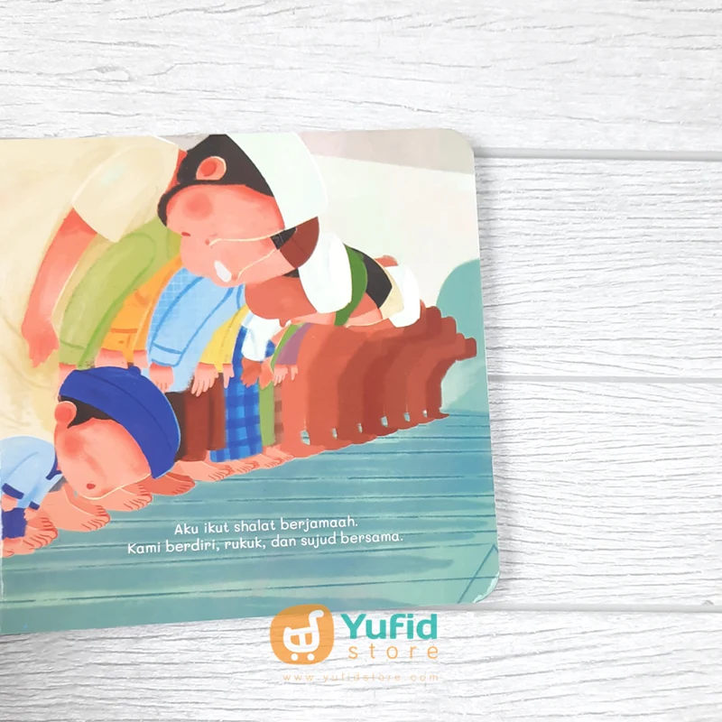 BUKU BOARDBOOK ANAK SHALIH SELALU MENJAGA ADAB DI MASJID (TASMIM KIDS) - Image 5