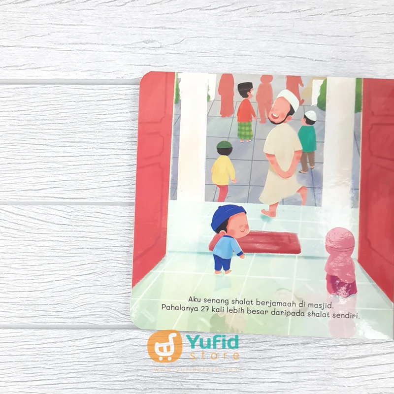 BUKU BOARDBOOK ANAK SHALIH SELALU MENJAGA ADAB DI MASJID (TASMIM KIDS) - Image 8