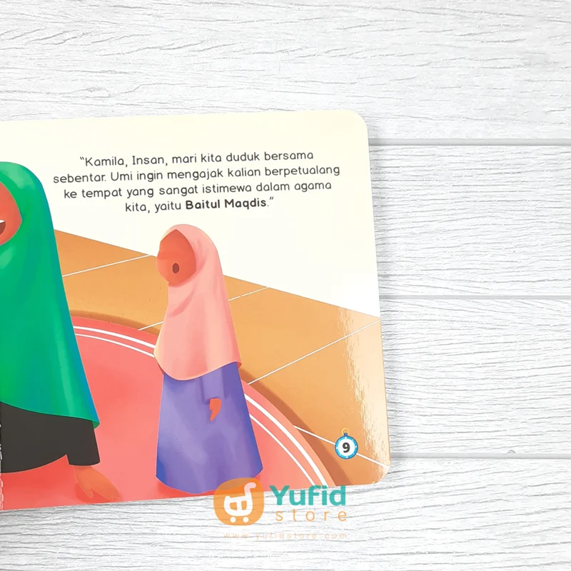 BUKU BOARDBOOKS RINDU BAITUL MAQDIS JEJAK PETUALANGAN INSAN DAN KAMILA (BUNAYYA) - Image 7