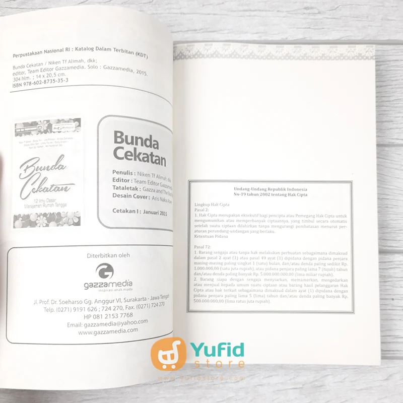 Buku Bunda Cekatan 12 Ilmu Dasar Manajemen Rumah Tangga (Gazza Media) - Image 3