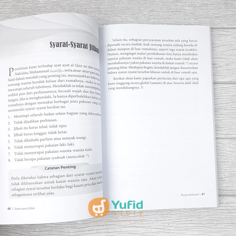 BUKU BUSANA SYARI MUSLIMAH MENCAKUP KRITERIA, BENTUK, UKURAN MODE, CORAK DAN WARNA (PUSTAKA IMAM ASY SYAFII) - Image 6