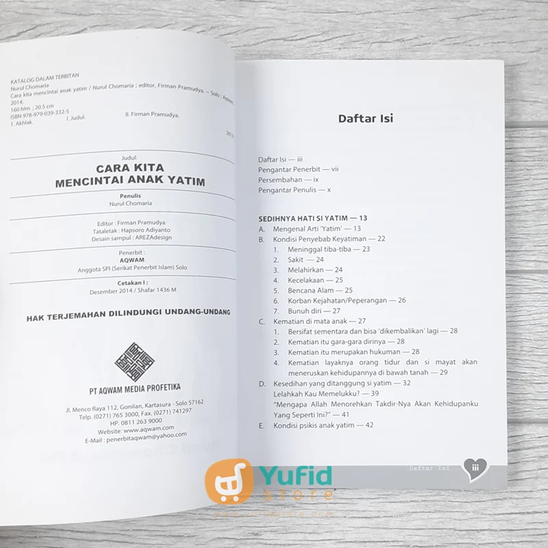 BUKU CARA KITA MENCINTAI ANAK YATIM (AQWAM) - Image 3