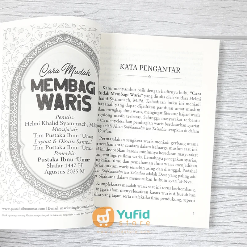 BUKU CARA MUDAH MEMBAGI WARIS DISERTAI BANYAK CONTOH PRAKTIS DAN MUDAH (PUSTAKA IBNU UMAR) - Image 3