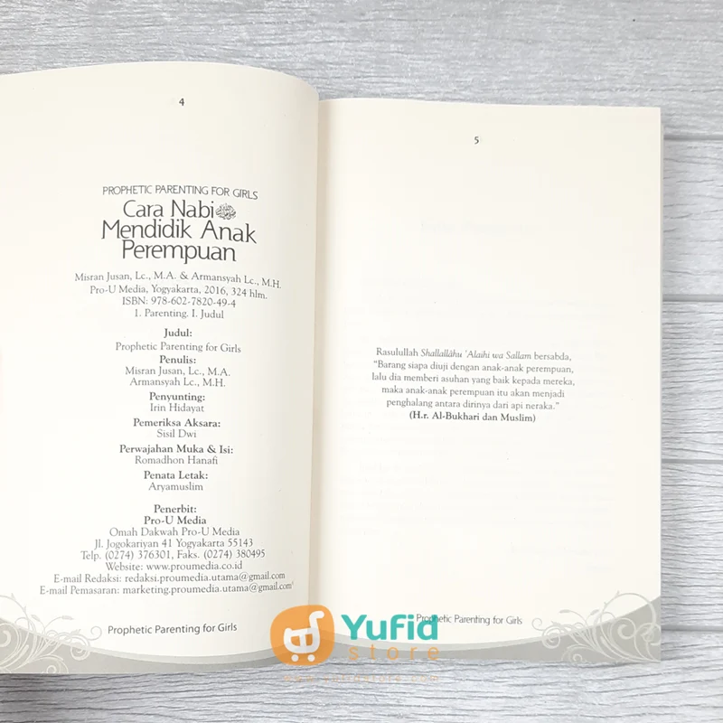 BUKU CARA NABI MENDIDIK ANAK PEREMPUAN (PRO-U MEDIA) - Image 3