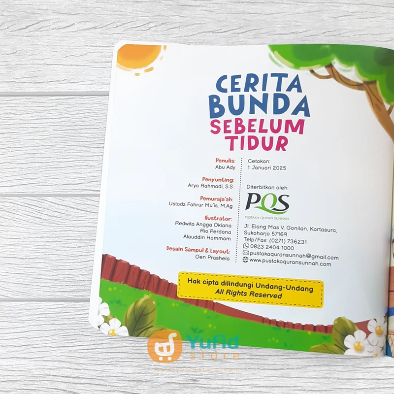 BUKU CERITA BUNDA SEBELUM TIDUR MENJADI ANAK YANG BAIK (PQS) - Image 4