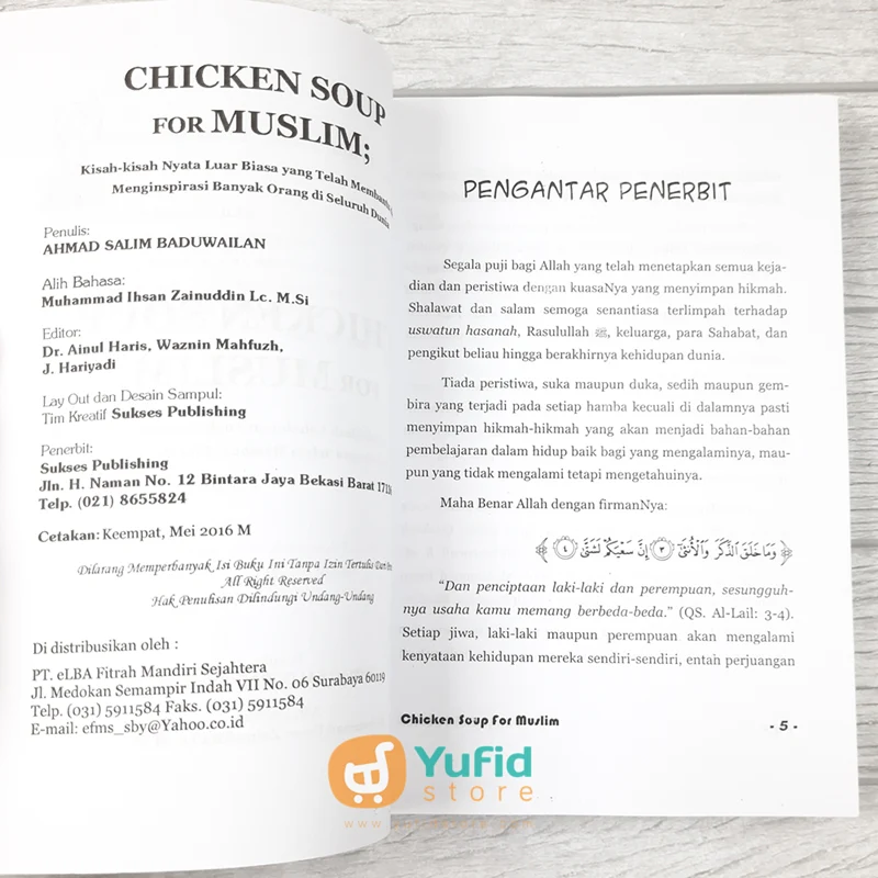 BUKU CHICKEN SOUP FOR MUSLIM (SUKSES PUBLISHING) - Image 3