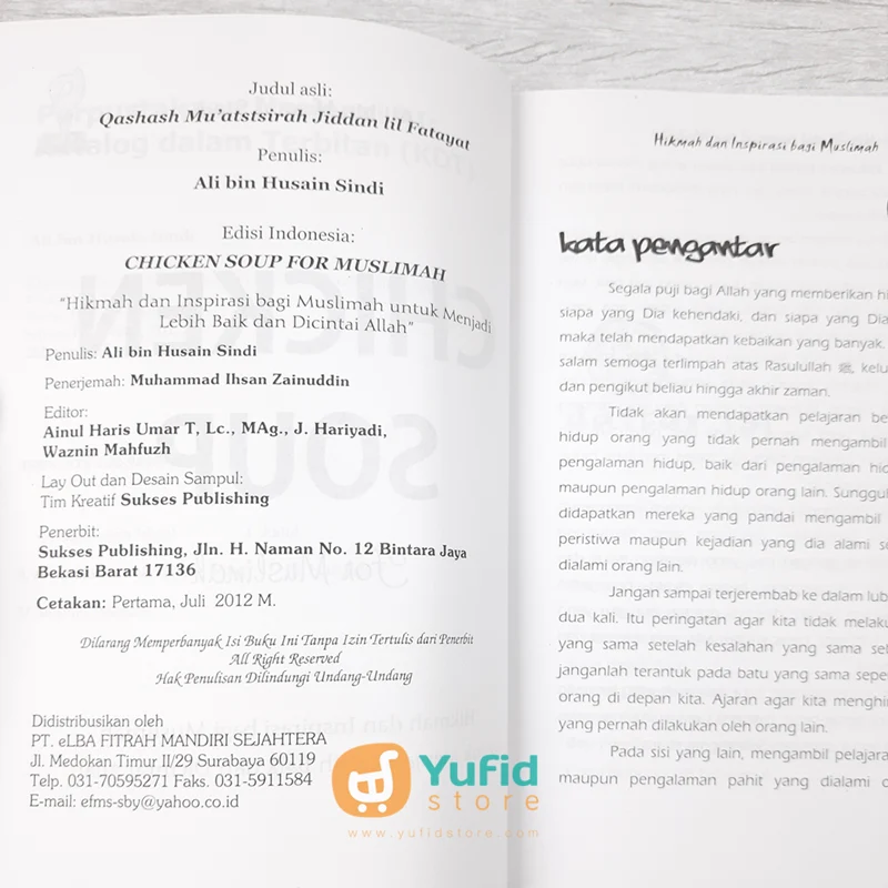 BUKU CHICKEN SOUP FOR MUSLIMAH (SUKSES PUBLISHING) - Image 3