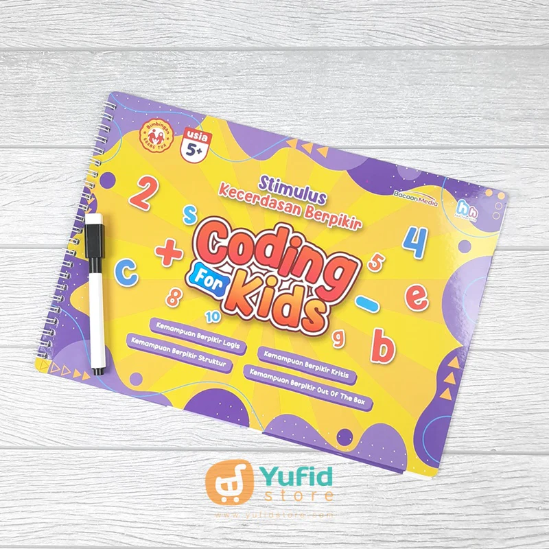 BUKU CODING FOR KIDS STIMULUS KECERDASAN BERPIKIR (BACAAN MEDIA)