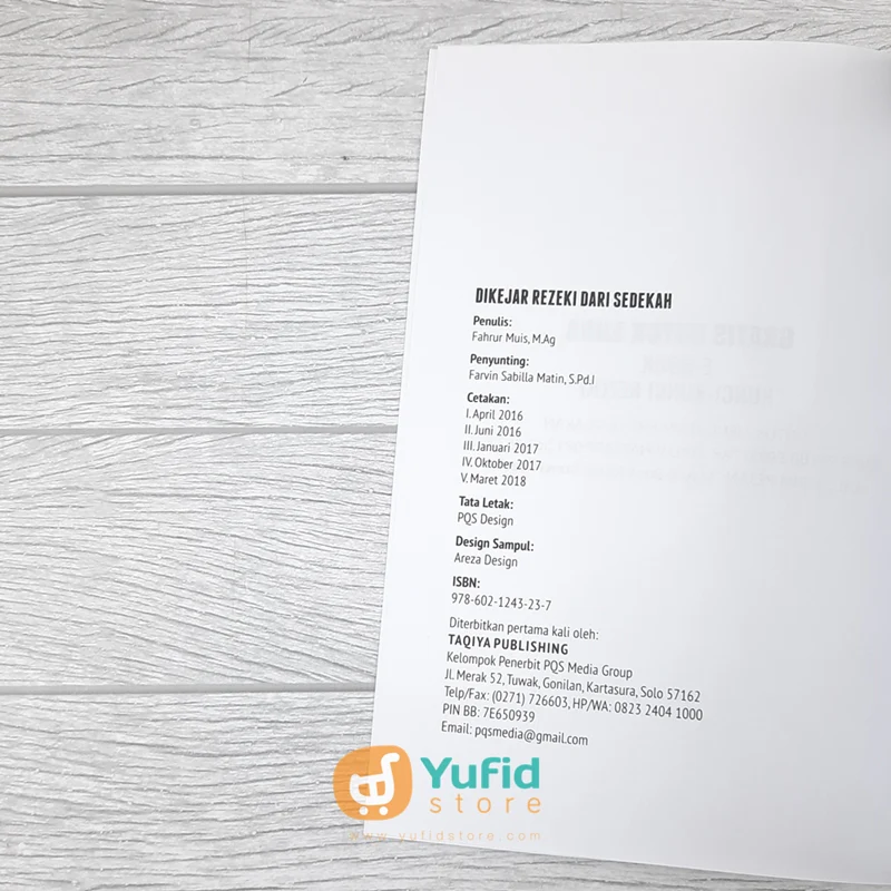 Buku Dikejar Rezeki Dari Sedekah (Taqiya Publishing) - Image 3