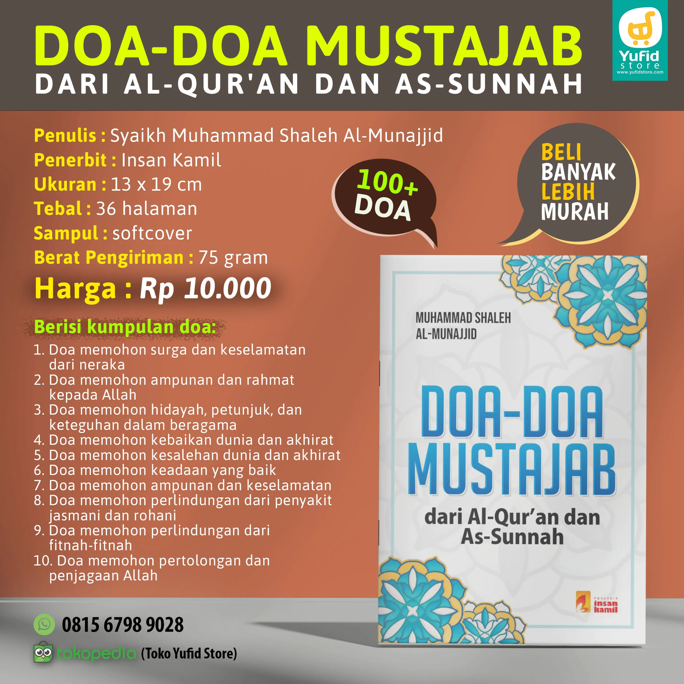 BUKU DOA-DOA MUSTAJAB DARI AL-QUR'AN DAN AS-SUNNAH (INSAN KAMIL) - Image 9