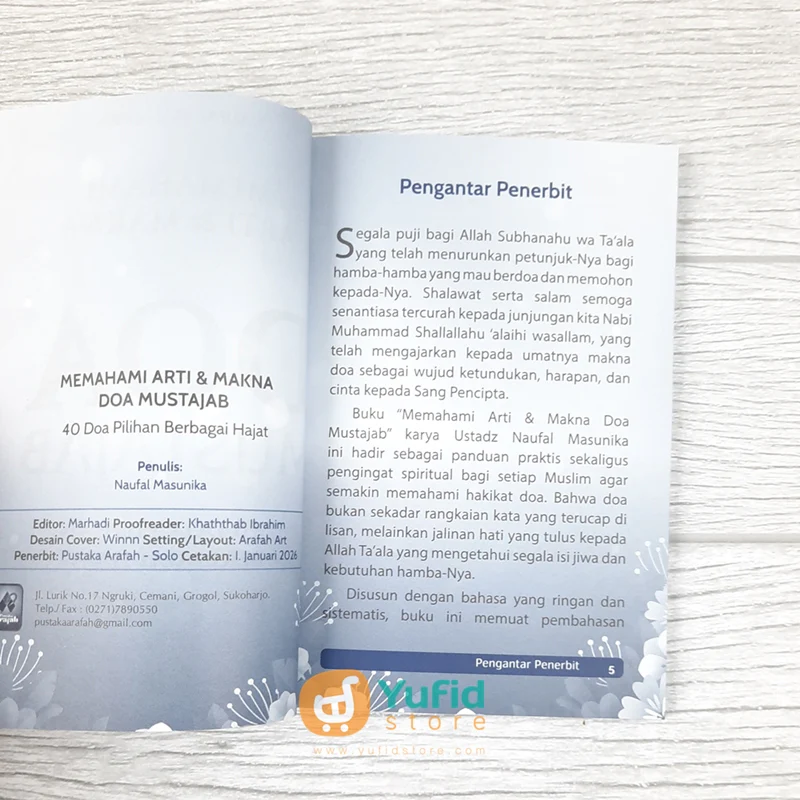 BUKU MEMAHAMI ARTI DAN MAKNA DOA MUSTAJAB - 40 DOA PILIHAN BERBAGAI HAJAT (PUSTAKA ARAFAH) - Image 3