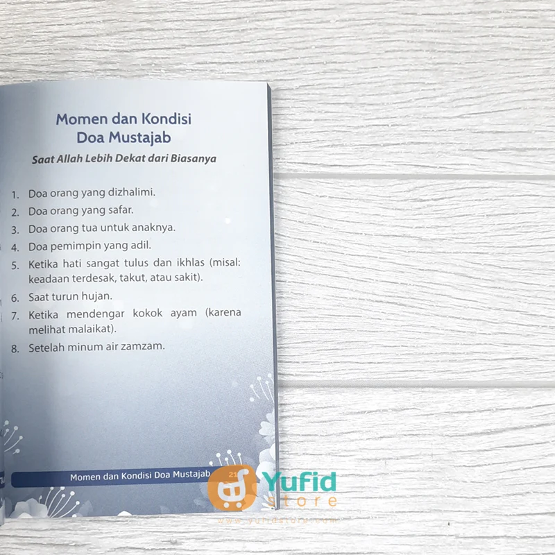 BUKU MEMAHAMI ARTI DAN MAKNA DOA MUSTAJAB - 40 DOA PILIHAN BERBAGAI HAJAT (PUSTAKA ARAFAH) - Image 8