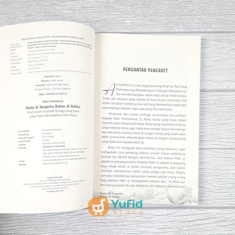 BUKU DUNIA DI TANGANKU BUKAN DI HATIKU (PUSTAKA AL-KAUTSAR) - Image 3