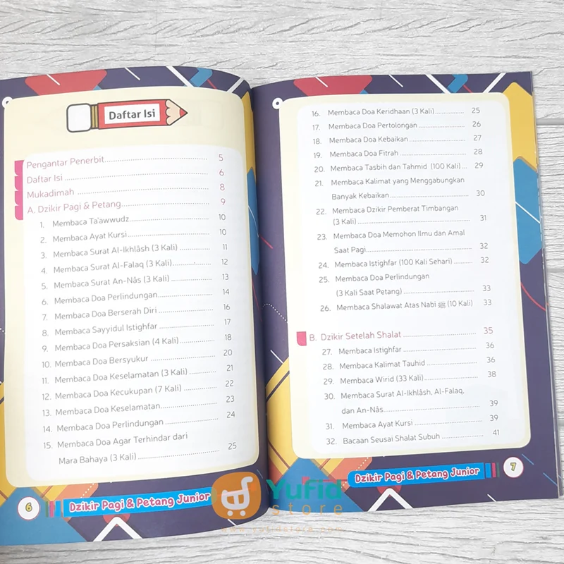 BUKU DZIKIR PAGI DAN PETANG JUNIOR (PUSTAKA ARAFAH) - Image 4