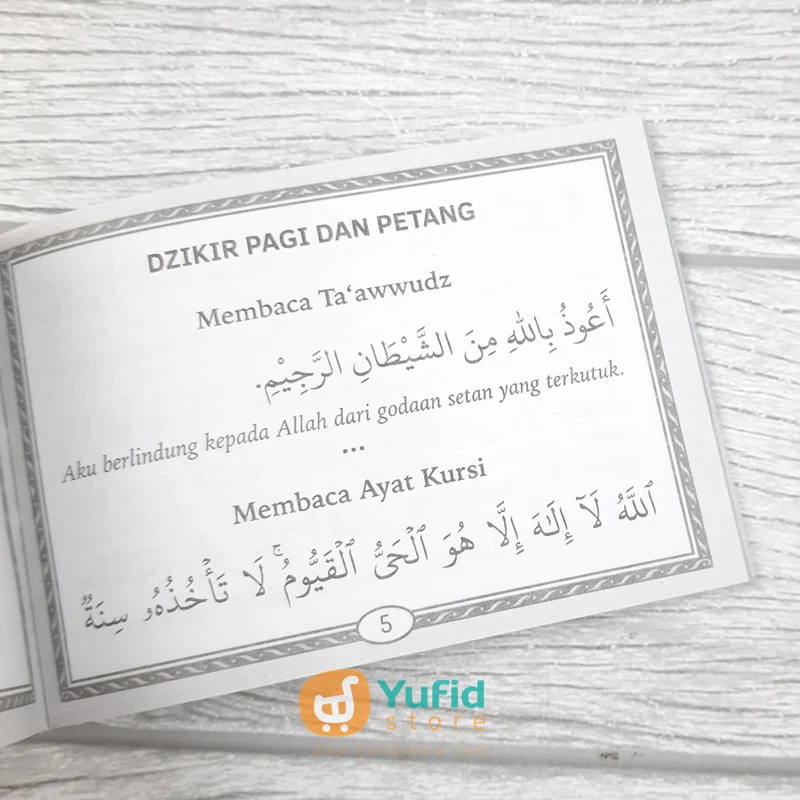 Buku Dzikir Pagi Dan Petang Mini (Pustaka Arafah) - Image 3