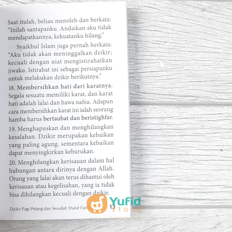 BUKU DZIKIR PAGI PETANG DAN SESUDAH SHALAT FARDHU (PUSTAKA IMAM ASY SYAFII) - Image 6