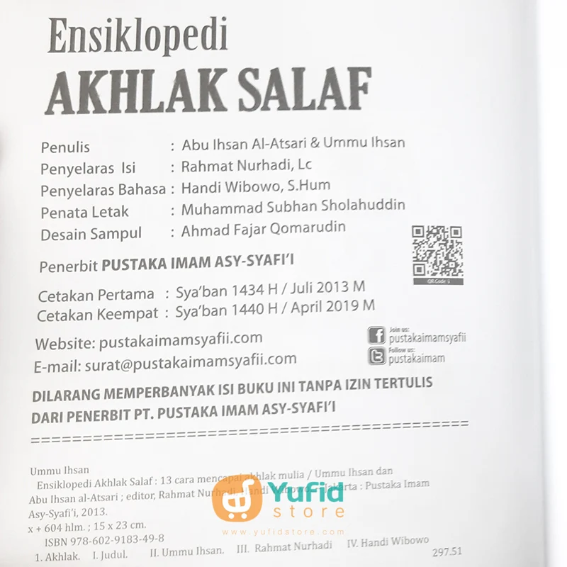 Buku Ensiklopedi Akhlak Salaf (Pustaka Imam asy-Syafi’i) - Image 3