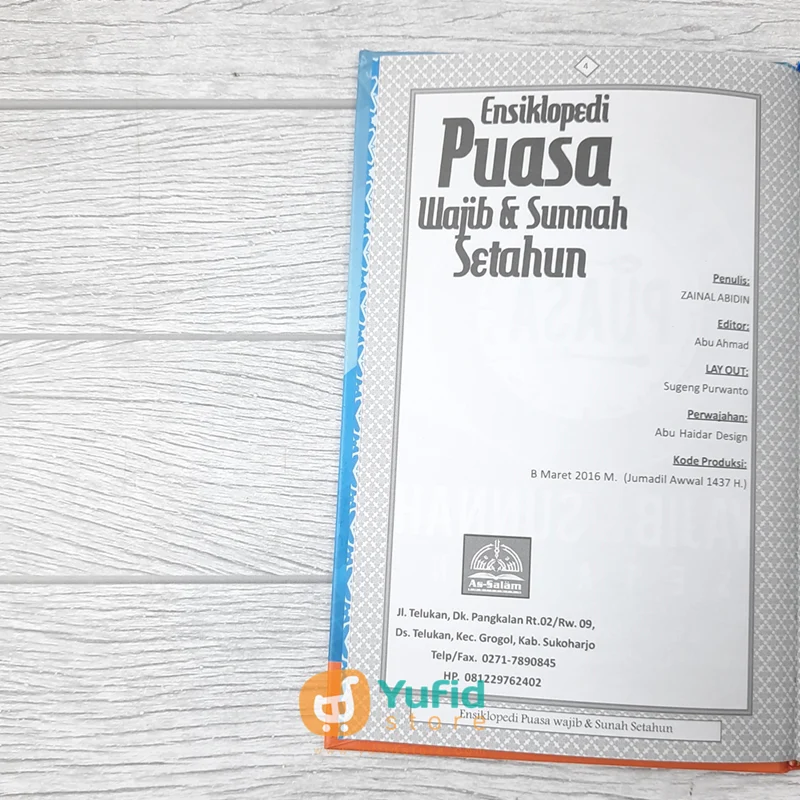 Buku Ensiklopedi Puasa Wajib Dan Sunnah Setahun (As-Salam Publishing) - Image 3