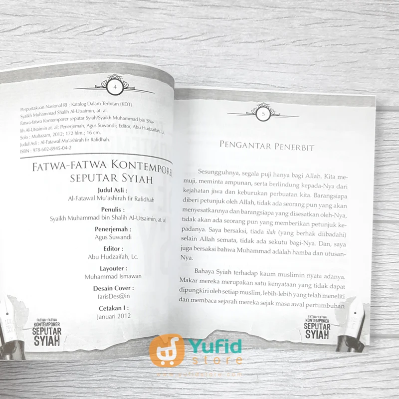 BUKU FATWA FATWA-FATWA KONTEMPORER SEPUTAR SYIAH (MULTAZAM) - Image 3