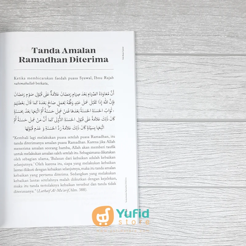 BUKU FIKIH BULAN SYAWAL - PUASA SYAWAL, QADHA DAN FIDYAH (RUMAYSHO) - Image 7