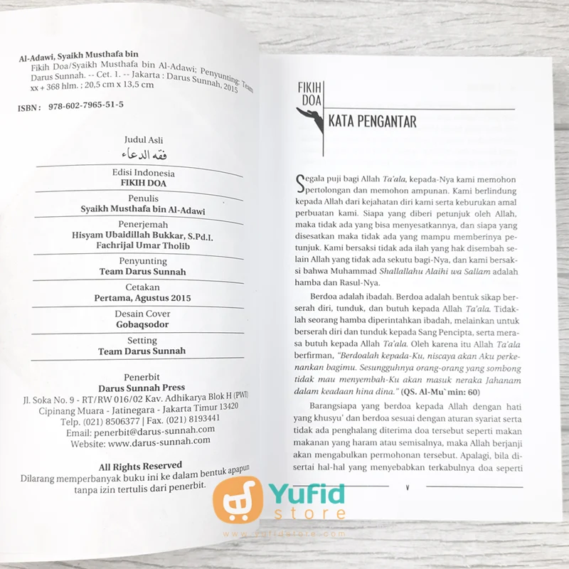 BUKU FIKIH DOA (DARUS SUNNAH) - Image 3