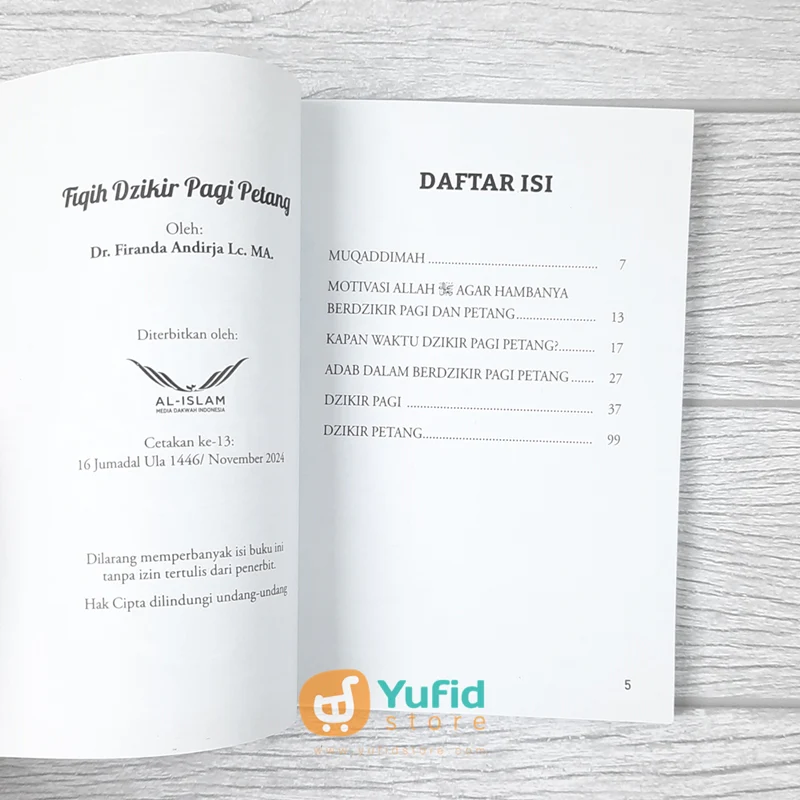 BUKU FIQIH DZIKIR PAGI DAN PETANG (AL-ISLAM MEDIA DAKWAH INDONESIA) - Image 3