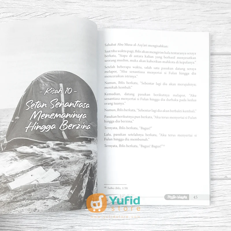 BUKU FITNAH WANITA KISAH PARA PEMUDA YANG TERGODA KAUM HAWA (ATTUQA) - Image 7