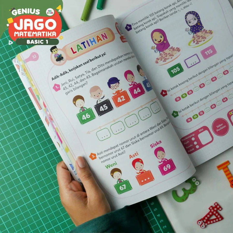 BUKU GENIUS JAGO MATEMATIKA BASIC 1 UNTUK SD KELAS 1-3 (VISI MANDIRI) - Image 9