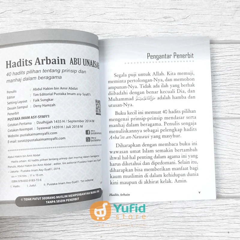 BUKU HADITS ARBAIN ABU UNAISAH (PUSTAKA IMAM ASY SYAFII) - Image 3