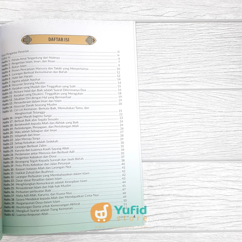 BUKU HADITS ARBAIN HAFALAN TERJEMAH PER MAKNA (MAGHFIRAH PUSTAKA) - Image 4
