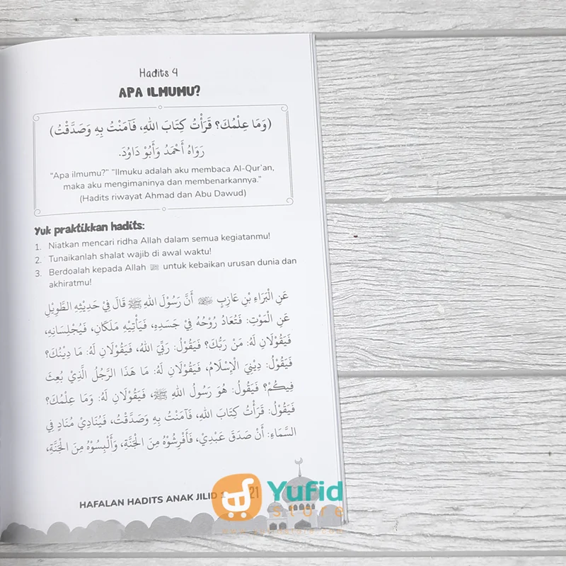 BUKU HAFALAN HADITS ANAK - SET JILID 1-2 (PUSTAKA ARAFAH) - Image 7
