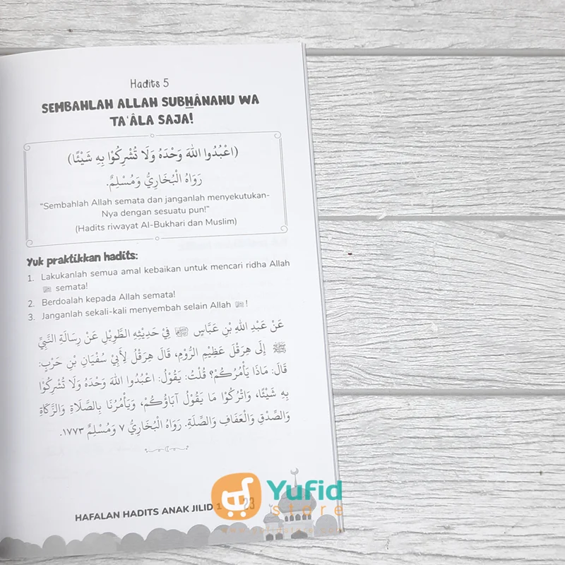 BUKU HAFALAN HADITS ANAK - SET JILID 1-2 (PUSTAKA ARAFAH) - Image 8