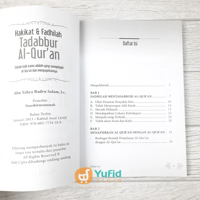 BUKU HAKIKAT DAN FADHILAH TADABBUR AL QURAN (NASHIRUSSUNNAH) - Image 3