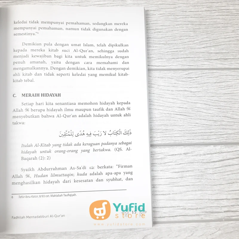 BUKU HAKIKAT DAN FADHILAH TADABBUR AL QURAN (NASHIRUSSUNNAH) - Image 6