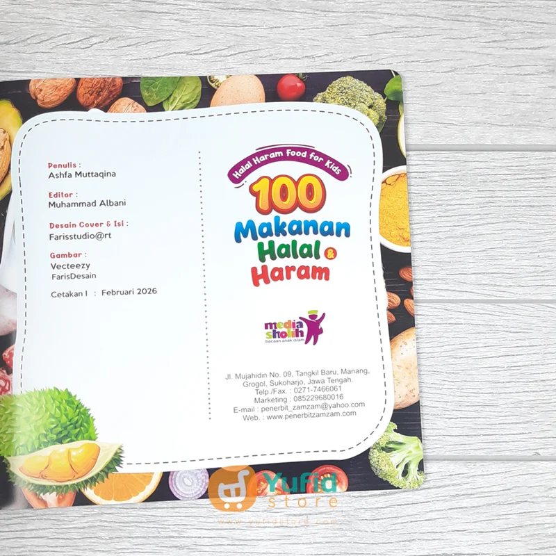 BUKU HALAL HARAM FOOD FOR KIDS - 100 MAKANAN HALAL & HARAM (MEDIA SHOLIH) - Image 3