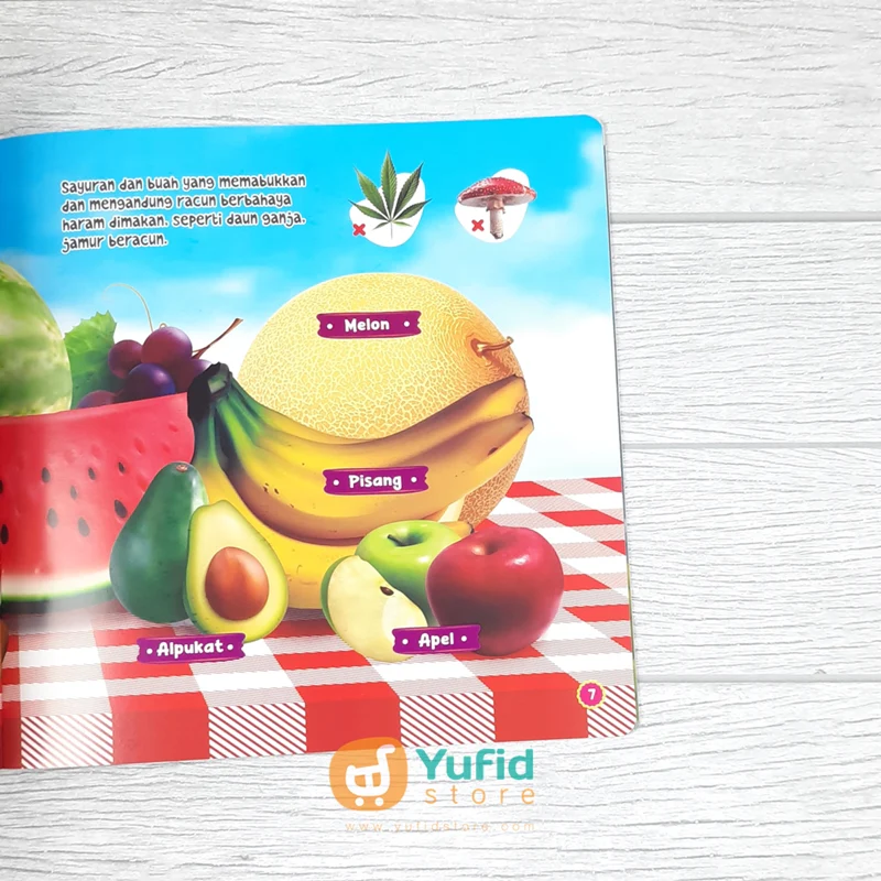 BUKU HALAL HARAM FOOD FOR KIDS - 100 MAKANAN HALAL & HARAM (MEDIA SHOLIH) - Image 6