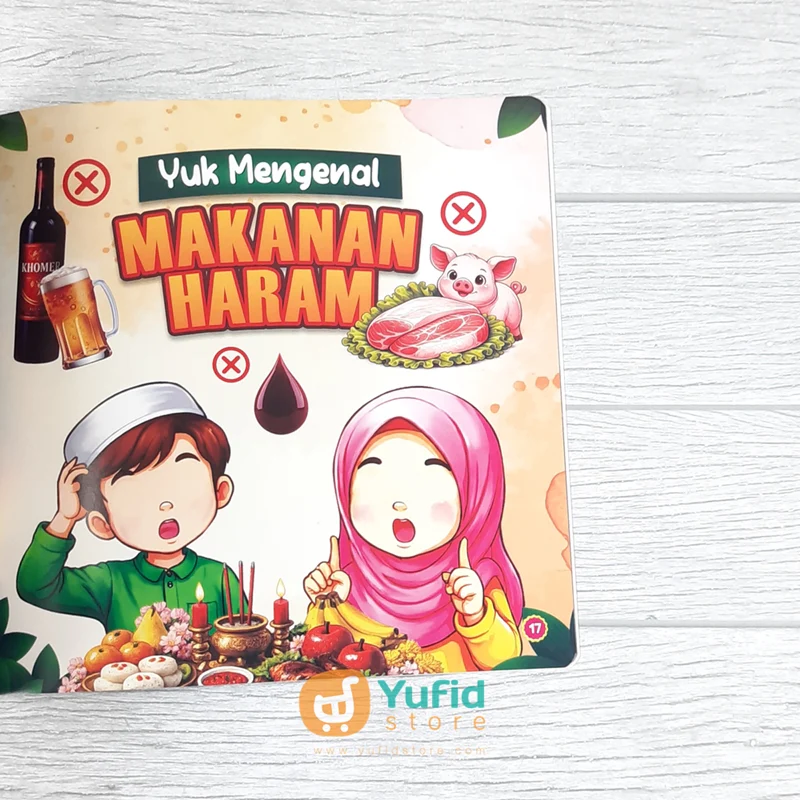 BUKU HALAL HARAM FOOD FOR KIDS - 100 MAKANAN HALAL & HARAM (MEDIA SHOLIH) - Image 8