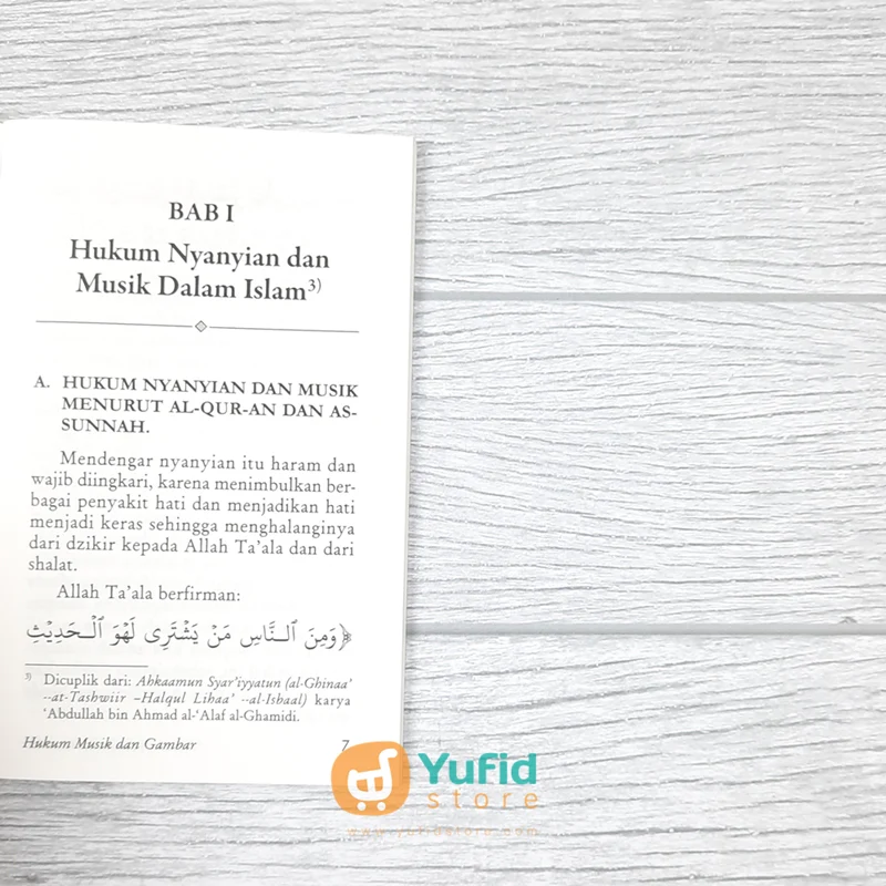 BUKU SAKU HUKUM MUSIK DAN GAMBAR BERDASARKAN AL QURAN DAN AS SUNNAH (PUSTAKA IBNU UMAR) - Image 4