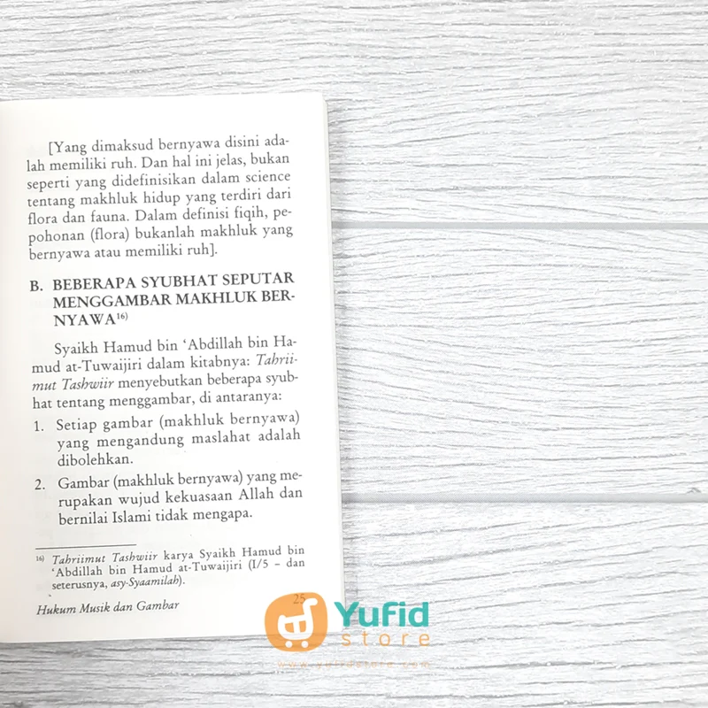 BUKU SAKU HUKUM MUSIK DAN GAMBAR BERDASARKAN AL QURAN DAN AS SUNNAH (PUSTAKA IBNU UMAR) - Image 8