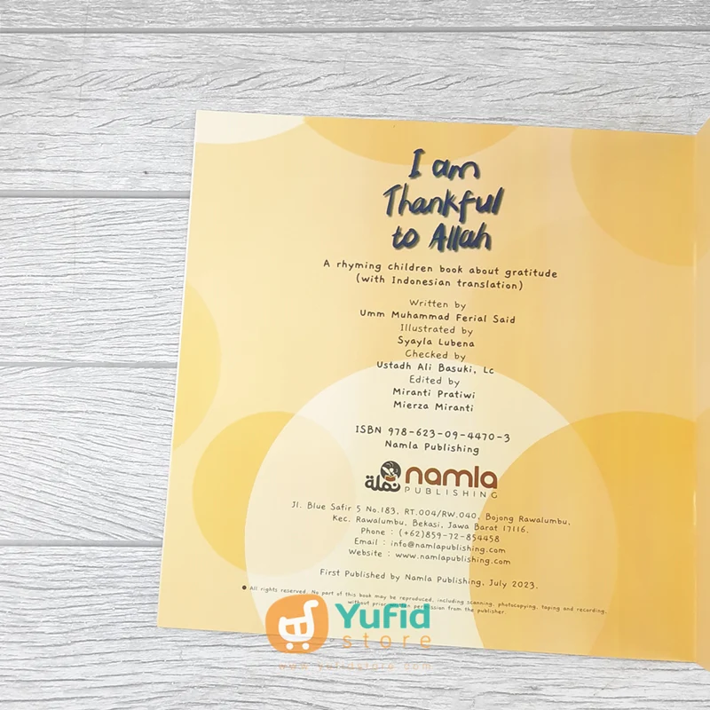 BUKU I AM THANKFUL TO ALLAH (NAMLA PUBLISHING) - Image 3