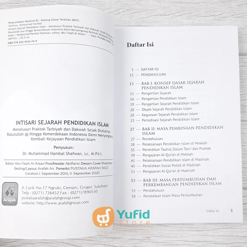 BUKU INTISARI SEJARAH PENDIDIKAN ISLAM (PUSTAKA ARAFAH) - Image 3