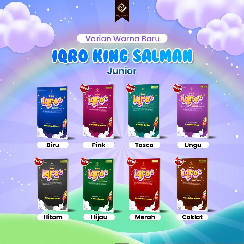 Buku Iqro Custom Nama Tipe Junior (King Salman)