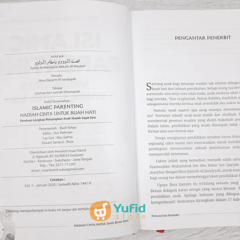 Buku Islamic Parenting Hadiah Cinta Untuk Si Buah Hati (Insan Kamil) - Image 4
