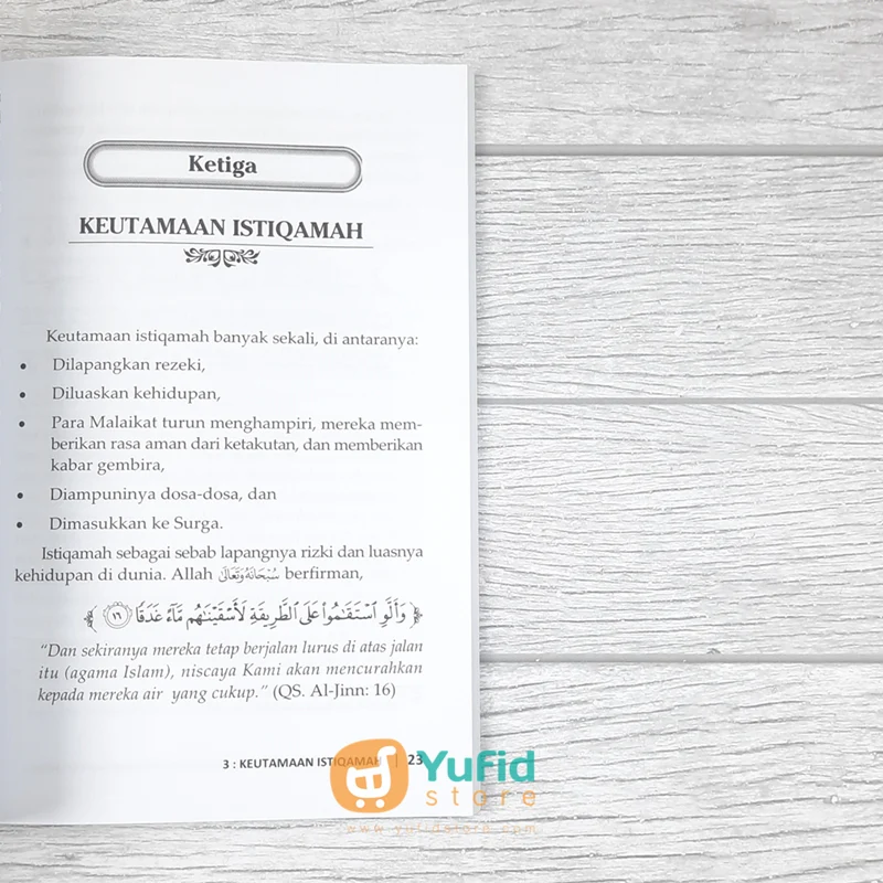 BUKU ISTIQAMAH KONSEKUEN DAN KONSISTEN MENETAPI JALAN KETAATAN (PUSTAKA AT TAQWA) - Image 8