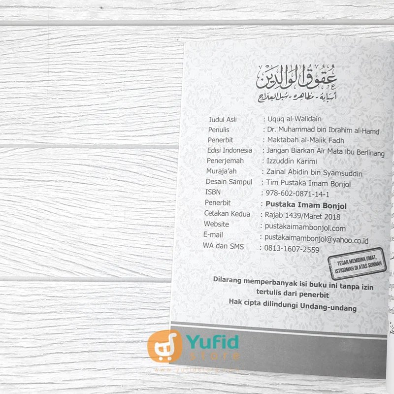 Buku Jangan Biarkan Air Mata Ibu Berlinang (Pustaka Imam Bonjol) - Image 3