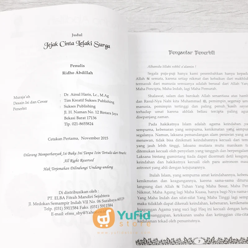 BUKU JEJAK CINTA LELAKI SURGA (SUKSES PUBLISHING) - Image 3