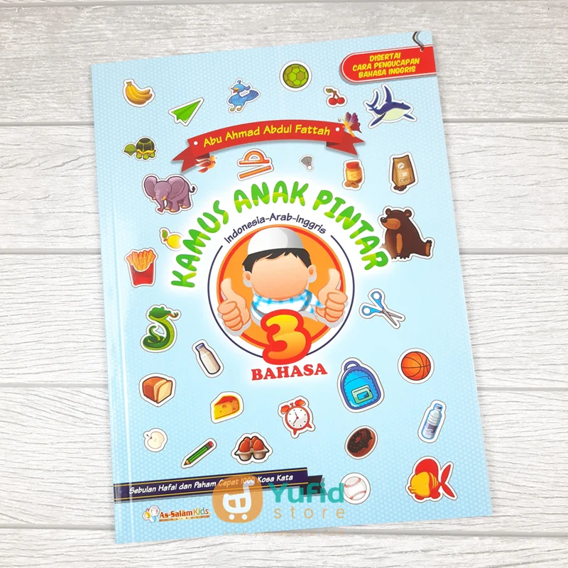 Buku Kamus Anak Pintar Indonesia Arab Inggris 3 Bahasa (As-Salam Publishing)
