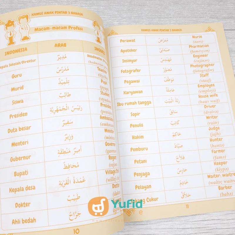 Buku Kamus Anak Pintar Indonesia Arab Inggris 3 Bahasa (As-Salam Publishing) - Image 6