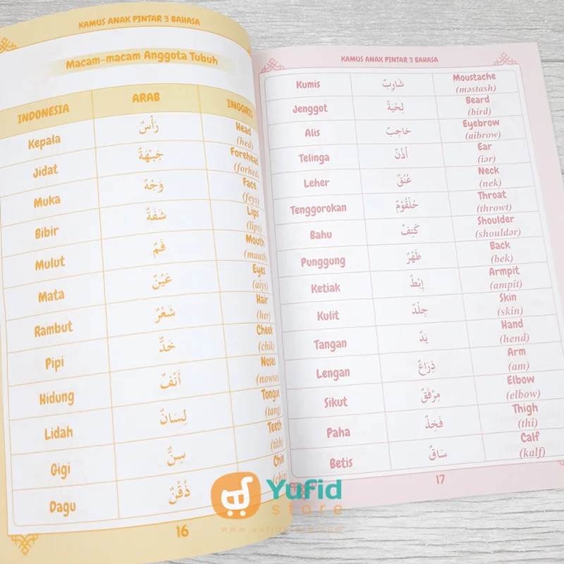 Buku Kamus Anak Pintar Indonesia Arab Inggris 3 Bahasa (As-Salam Publishing) - Image 7