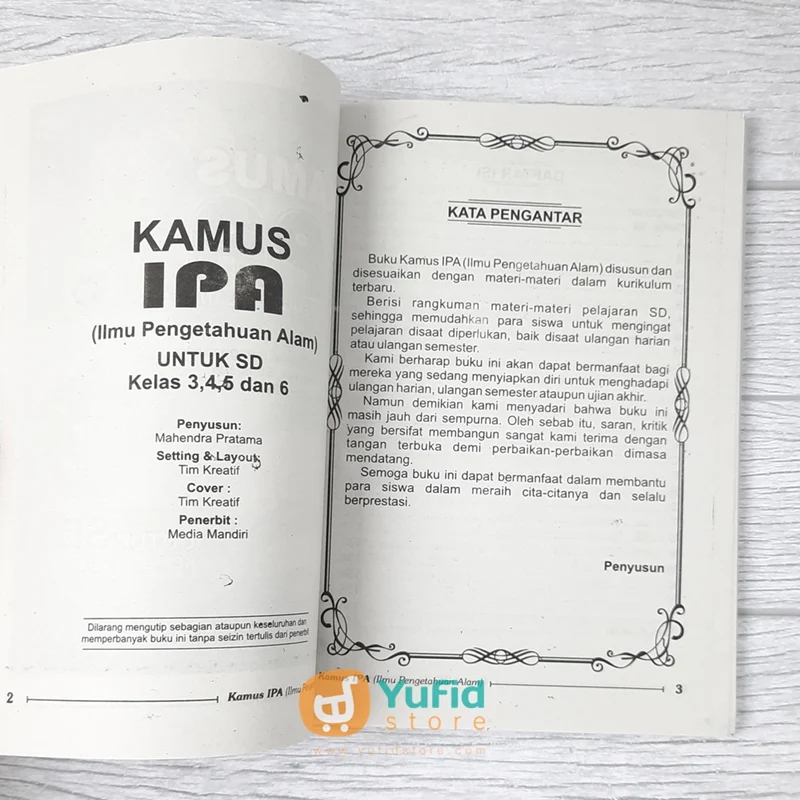 BUKU KAMUS IPA ILMU PENGETAHUAN ALAM UNTUK SD (MEDIA MANDIRI) - Image 3